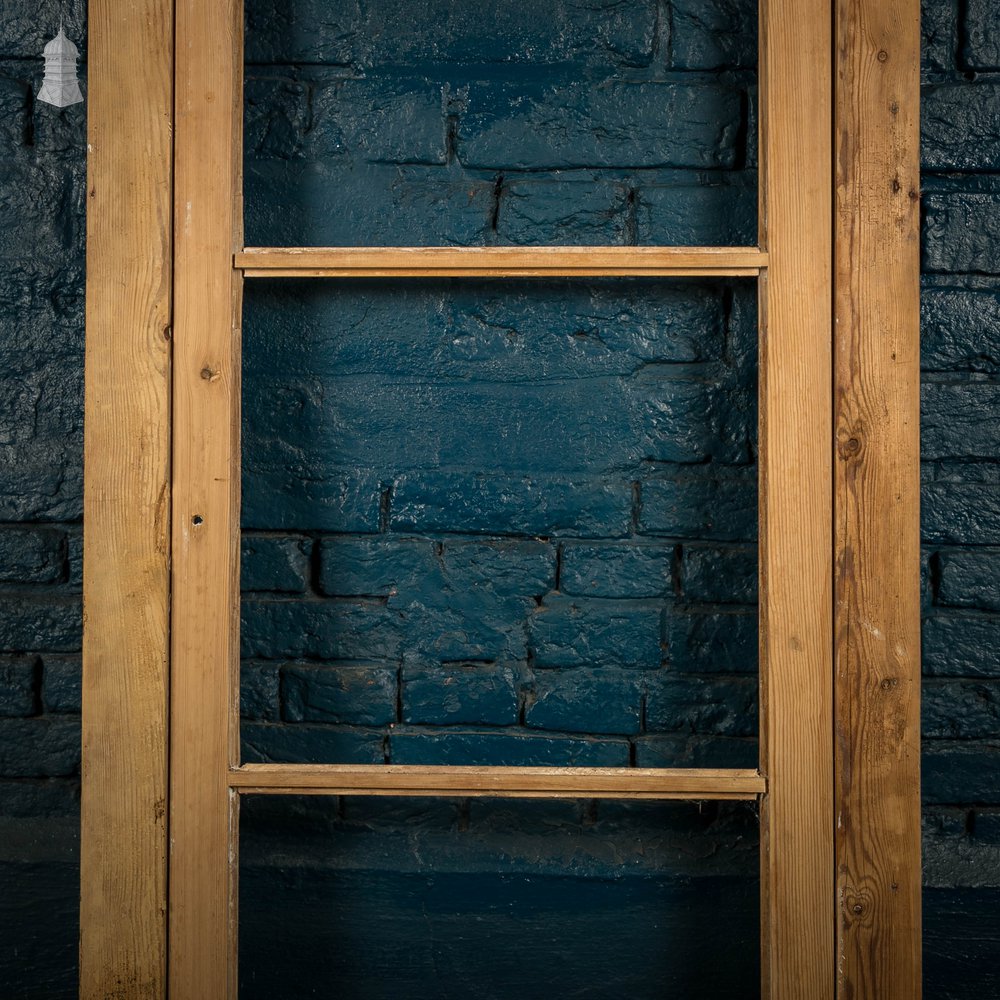 Glazed Pine Door, Victorian Cupboard door and Frame With Horizontal Glazing Bars
