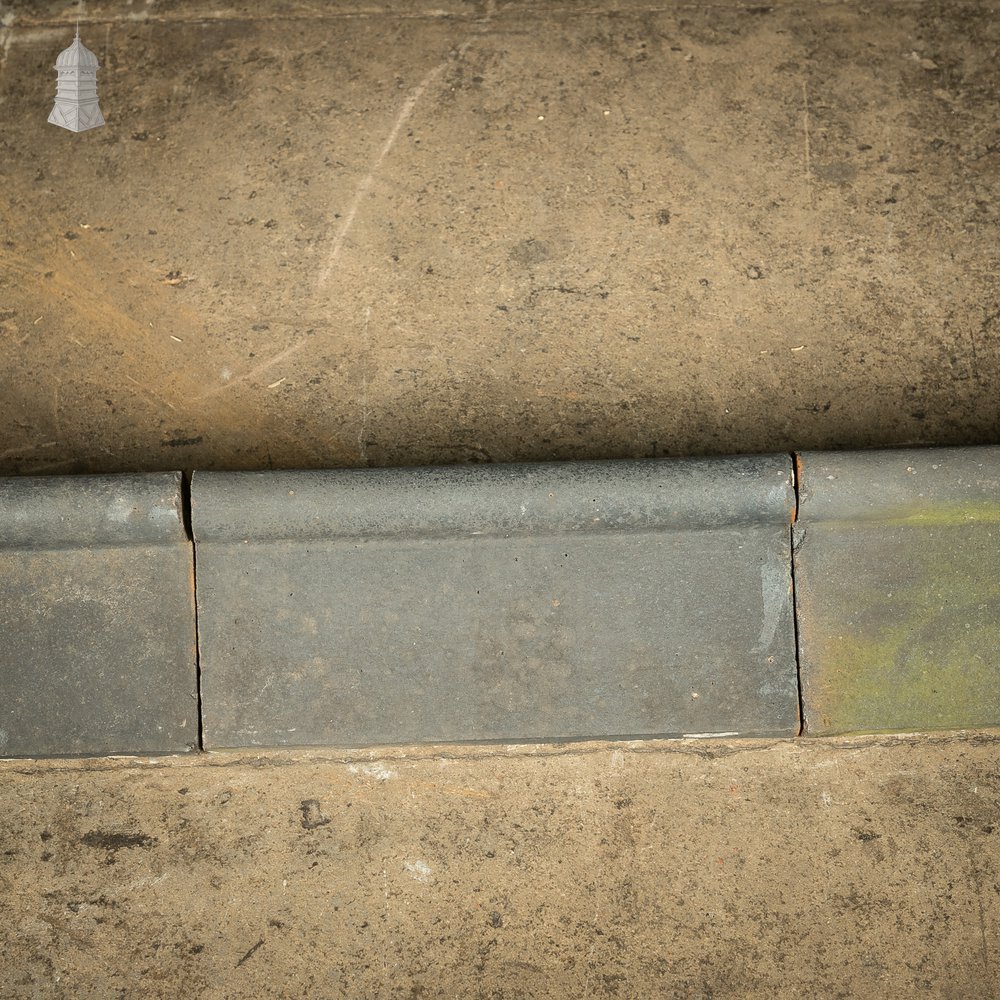 Staffordshire Blue Ridge, 18 Roll Top Tiles – A Run of 8 Metres