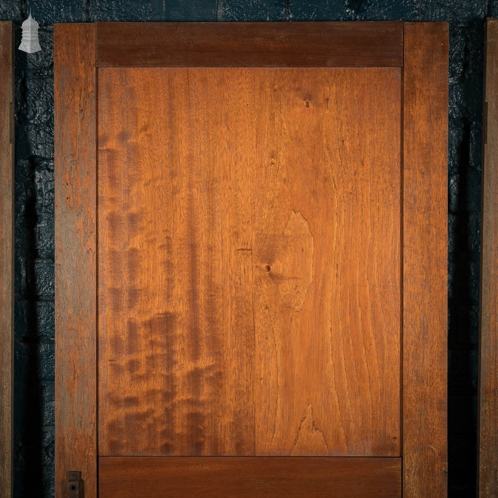 Mahogany Paneled Doors, 2 Panel, Set of 4