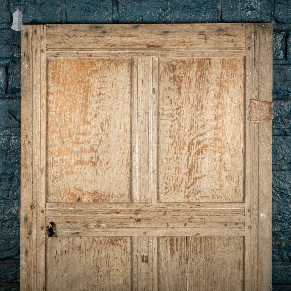 Oak Panelled Door, 17th C, 6 Panel