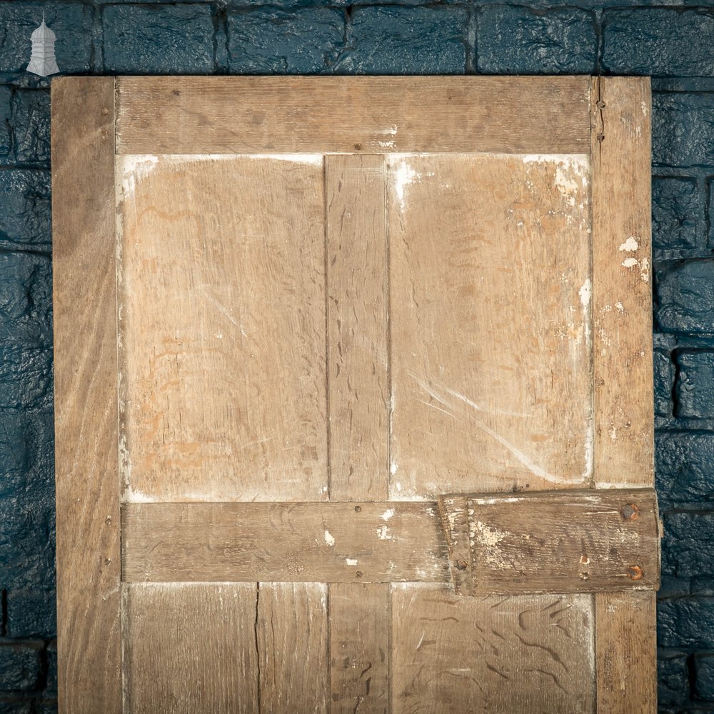 Oak Panelled Door, 17th C, 6 Panel