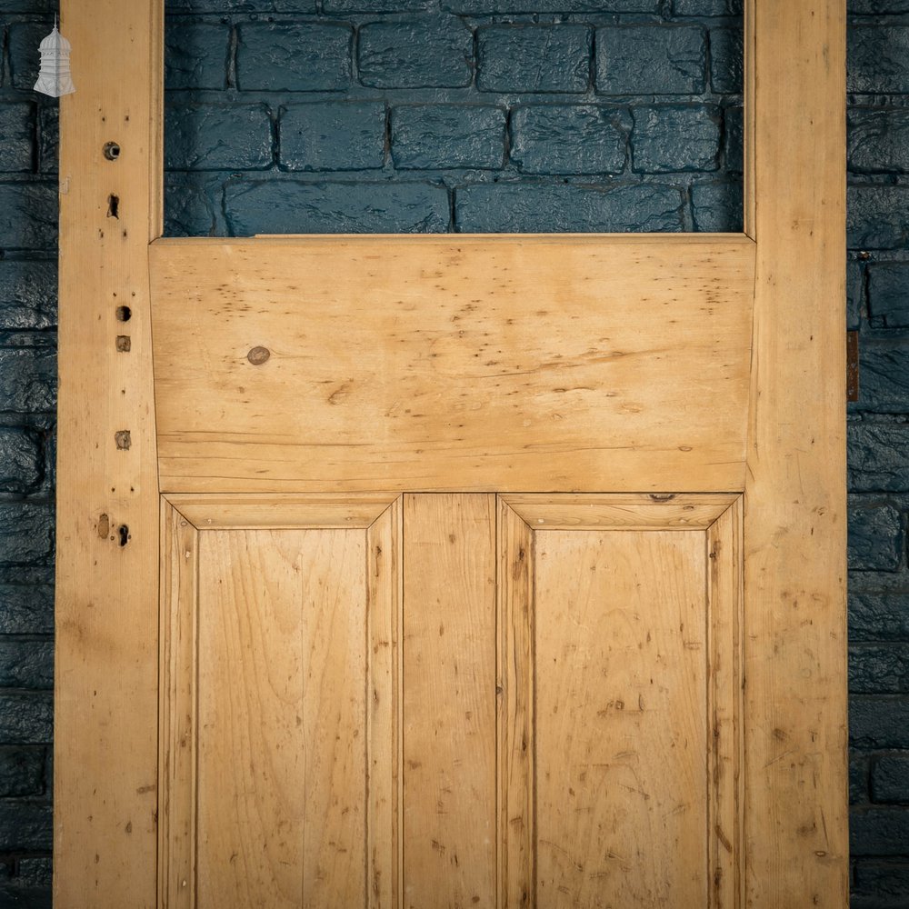 Half Glazed Door, Victorian, Pine with Moulded Panels