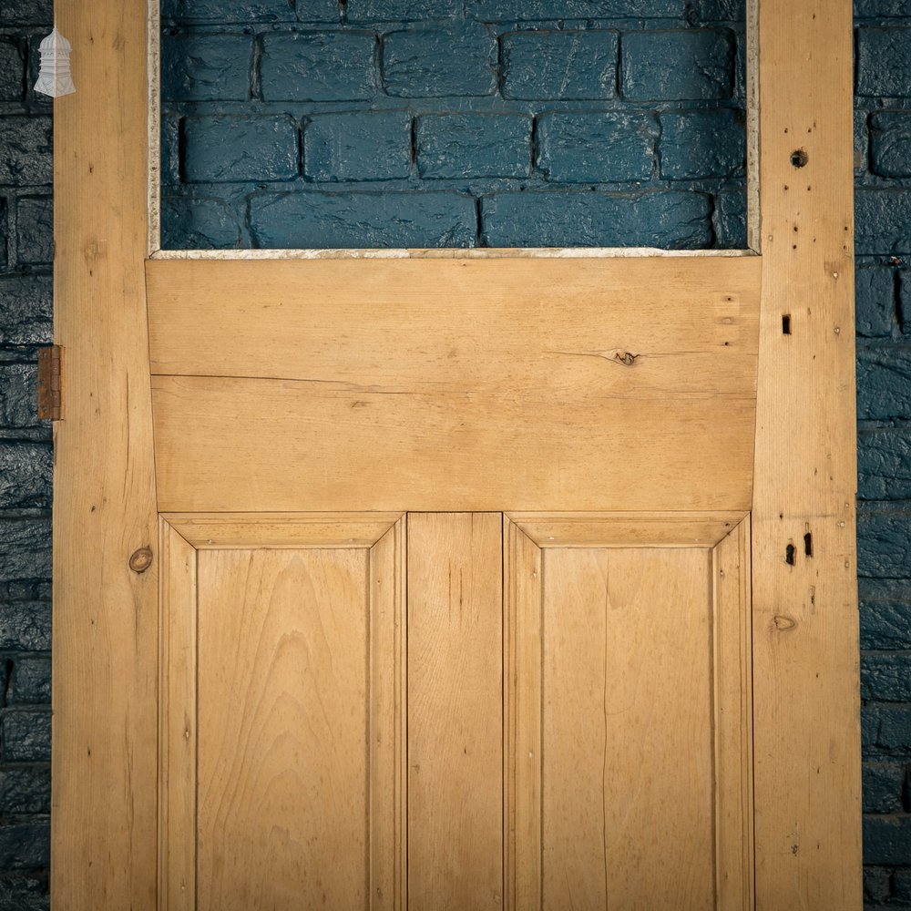 Half Glazed Door, Victorian, Pine with Moulded Panels