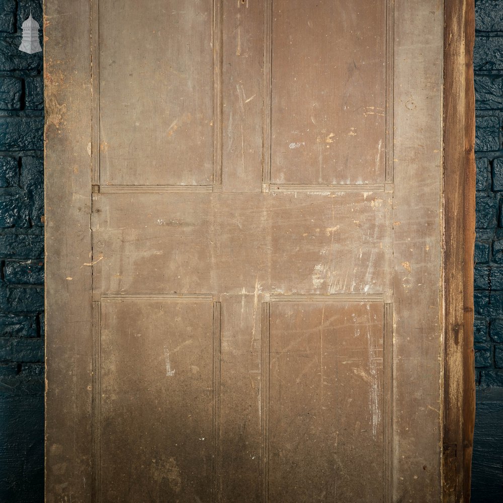 Pine Paneled Door, 6 Moulded Panel