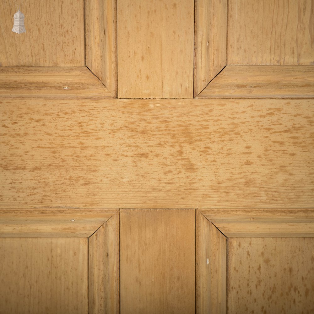 Pine Panelled Door, Victorian 4 Panel Moulded
