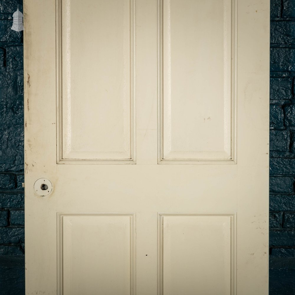 Pine Panelled Door, Victorian Moulded 6 Panel