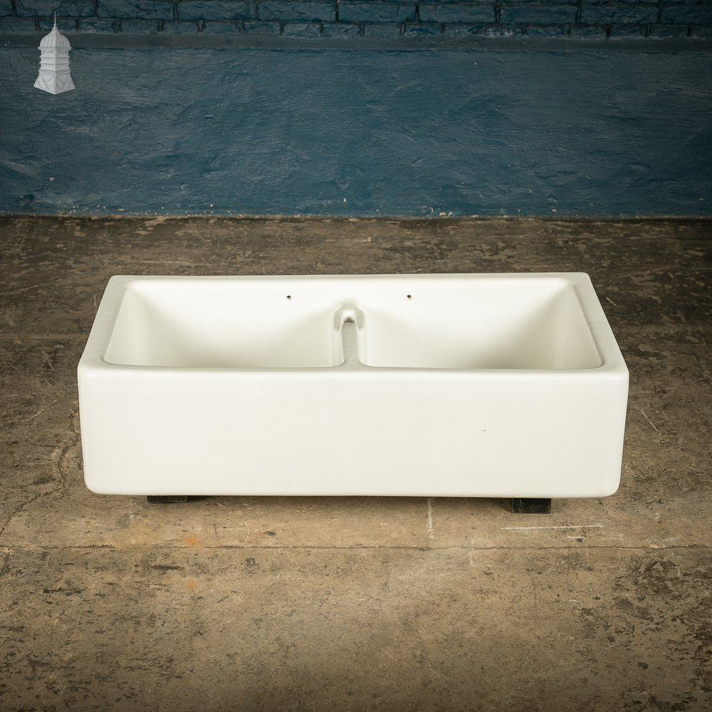 Double Belfast Sink, Royal Doulton White Glazed Butler Sink