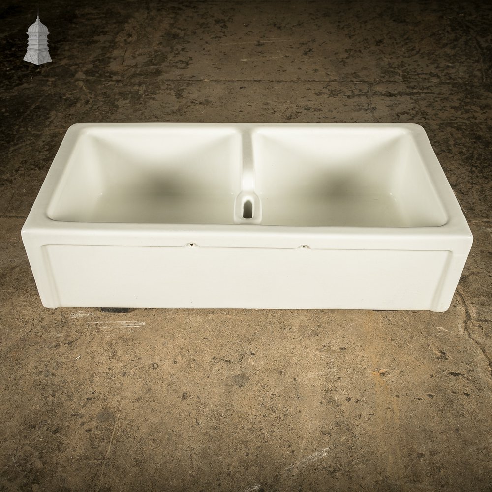Double Belfast Sink, Royal Doulton White Glazed Butler Sink
