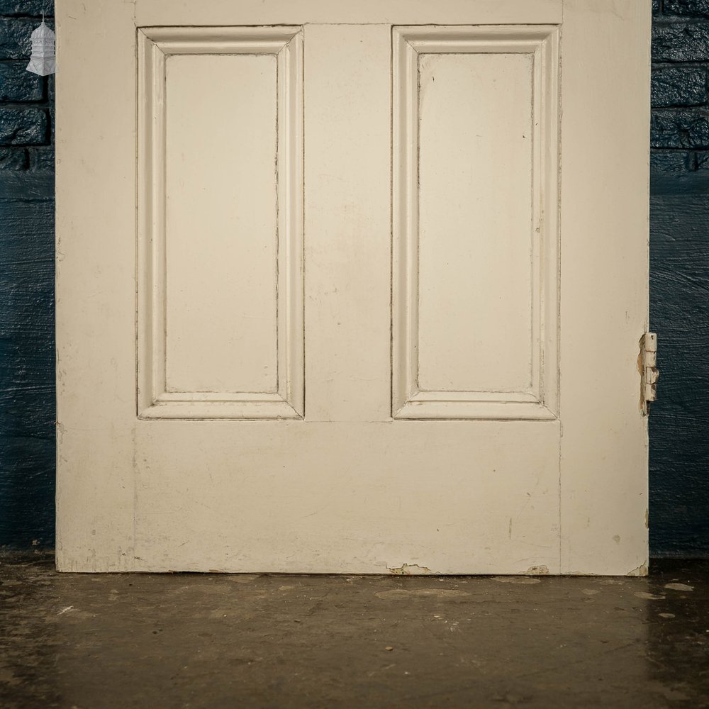 Pine Panelled Door, Victorian Moulded 4 Panel