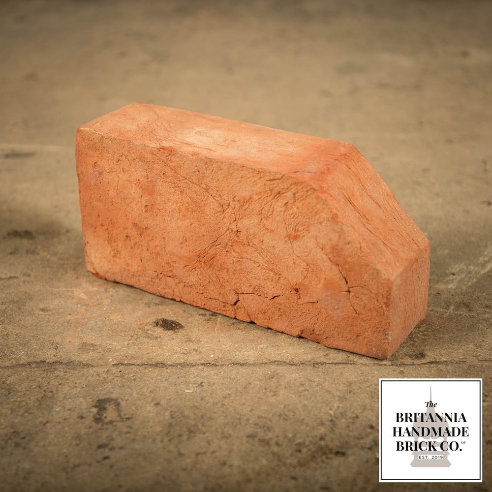 2 1/2" Single Cant Handmade Red Brick, Period Style Coping Brick
