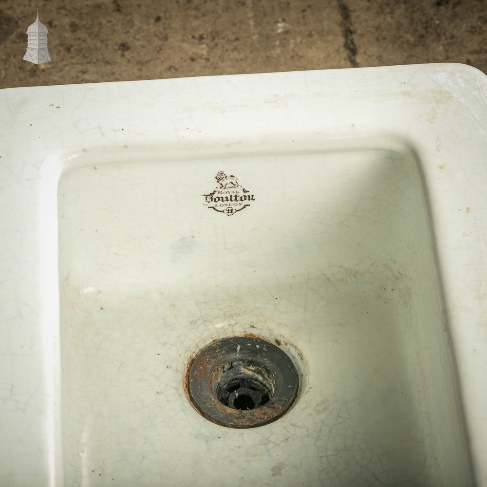 Laboratory Sink, White Glazed Small Belfast Sink by Royal Doulton