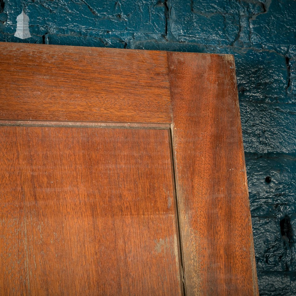 Hardwood Panel Door, Wide, 20th C Mahogany
