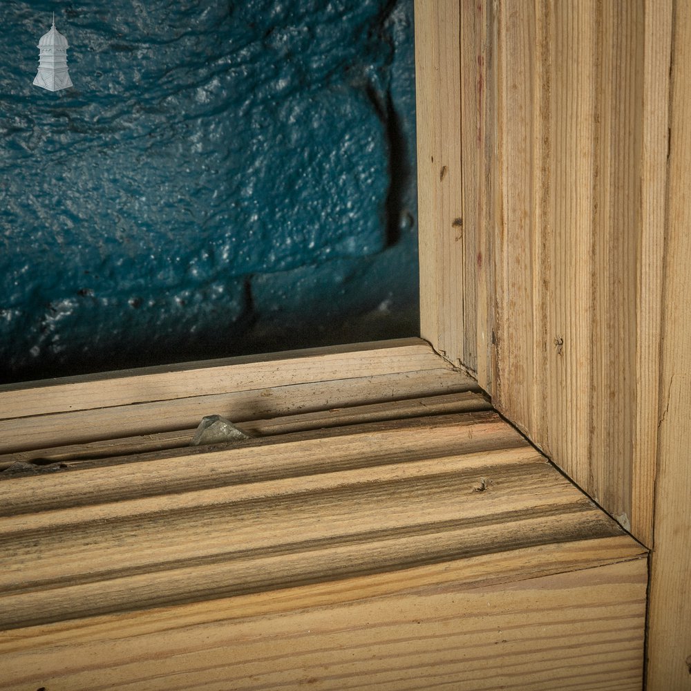 Internal Paneled Door, 19th C Pine for Reglazing