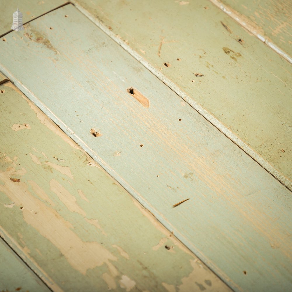 Reclaimed T&G Cladding, 5.5” Wide with Distressed Green Paint Finish – 60 Square Metres