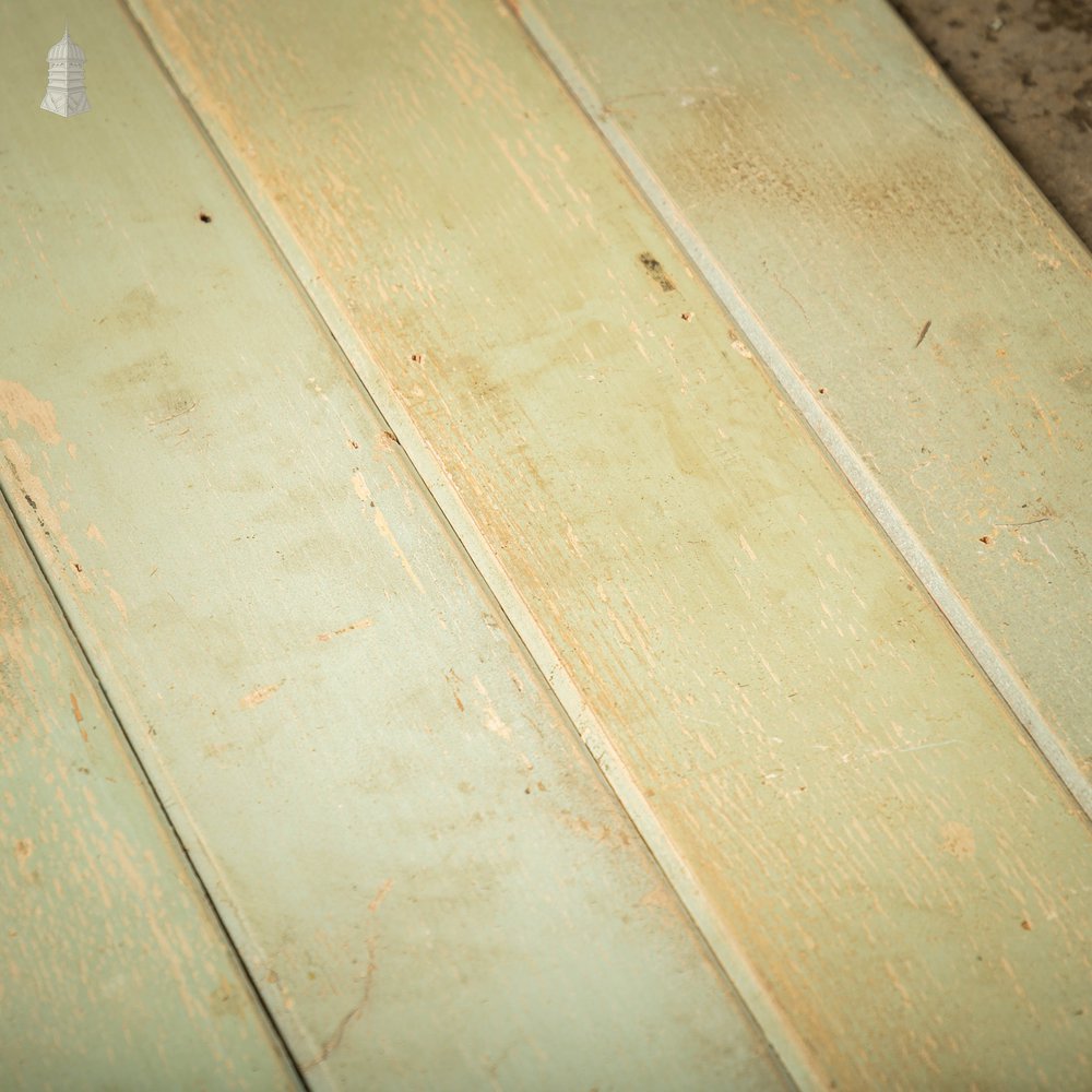 Reclaimed T&G Cladding, 5.5” Wide with Distressed Green Paint Finish – 60 Square Metres
