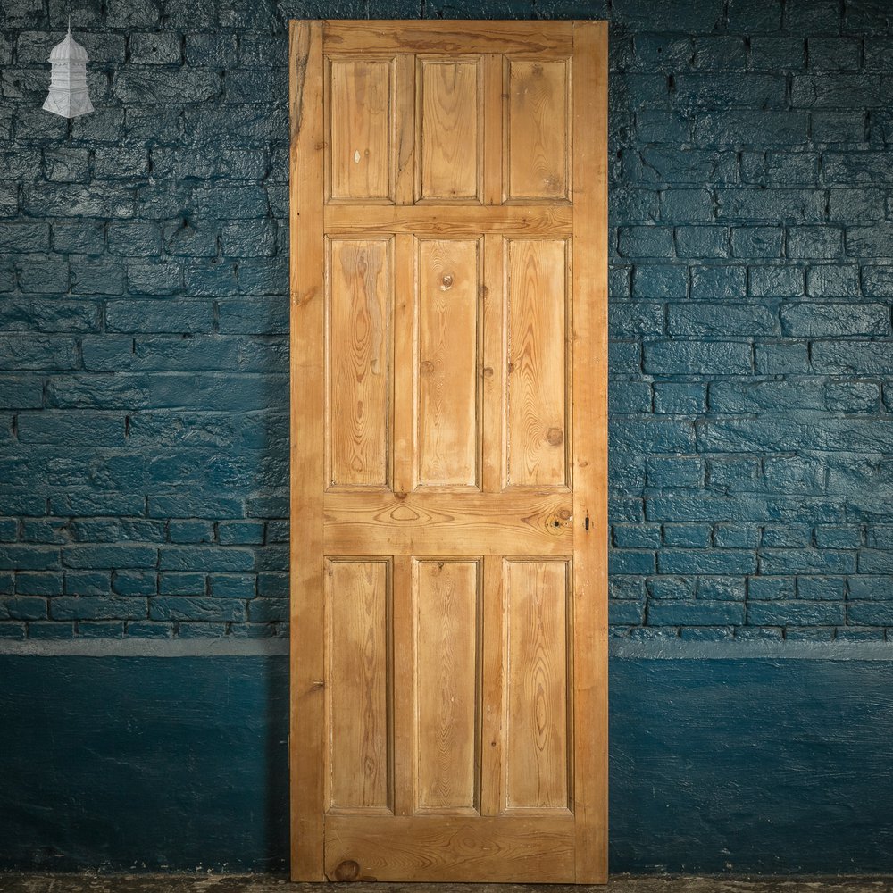 9 Panel Internal Door, Pine