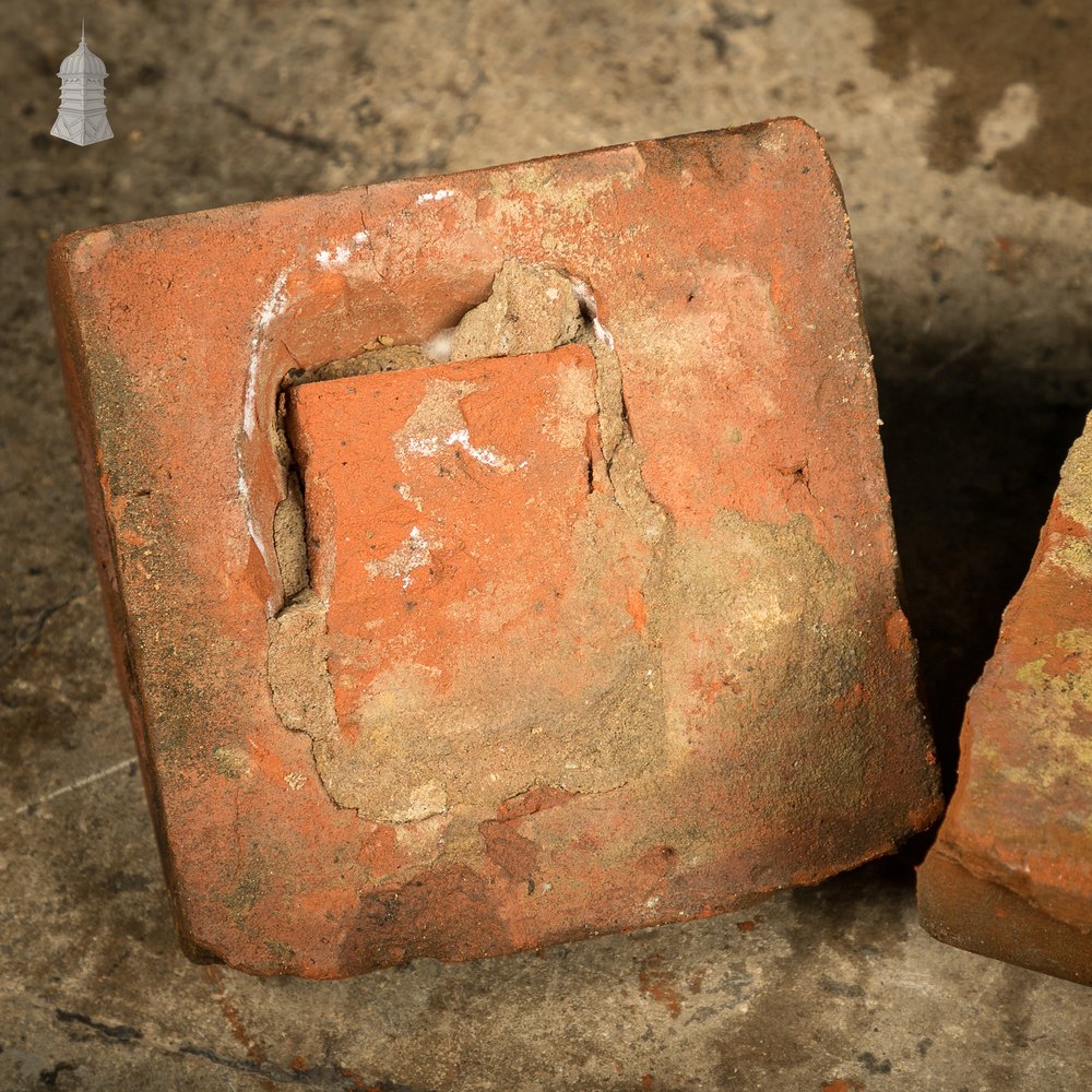 Stepped bullnose header bricks, Norfolk Reds, batch of 22 – 4.7 Linear Metres