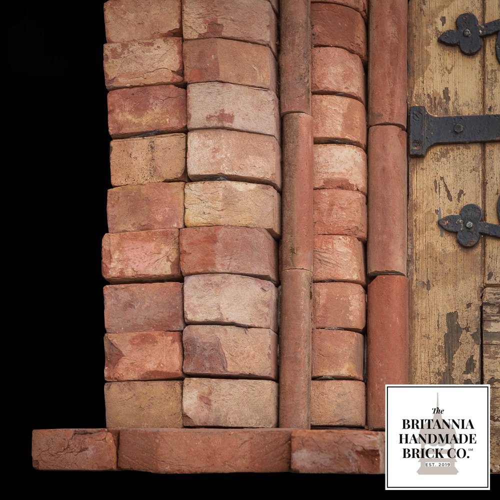NR35721: The Britannia Handmade Red Brick Gothic Arched Door Surround Kit