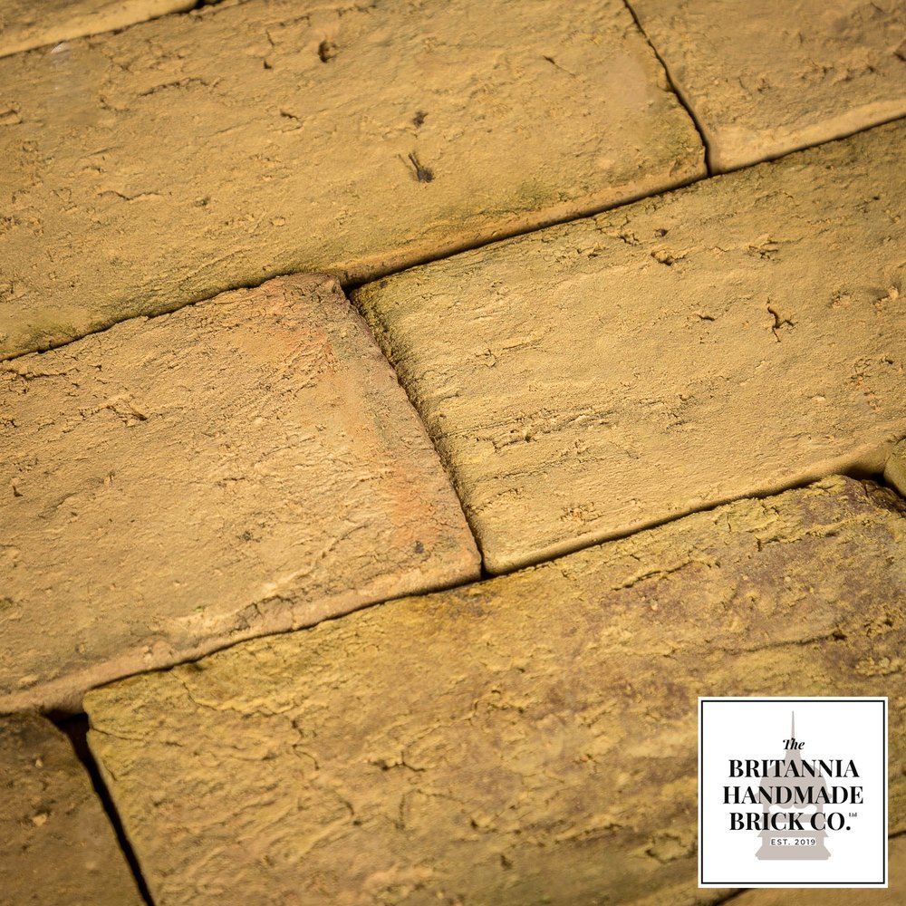 Cut Floor Bricks, ‘Britannia Bricks’ New handmade buff 9” x 4.5”, Batch of 1000 - 26 Square Metres