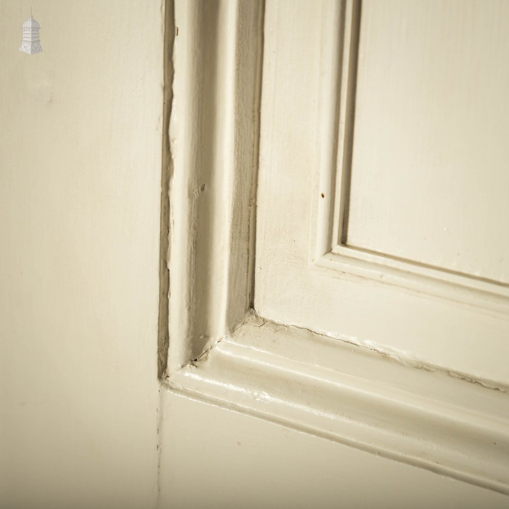 Moulded Panelled Door, White Painted Pine