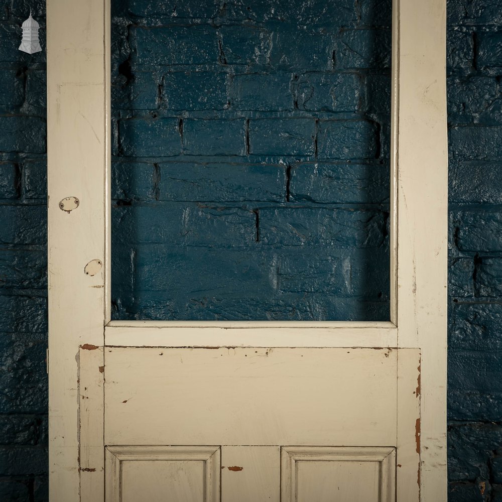 Half Glazed Door, Pine Paneled