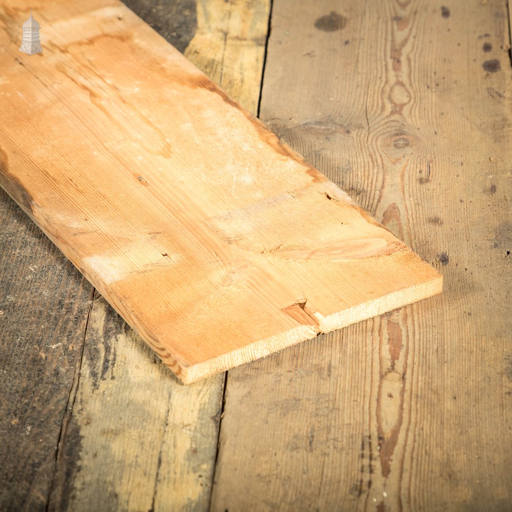 Reclaimed Pine Floorboards, 8.75" Wide Original Georgian Floorboards, Batch of 35 Square Metres