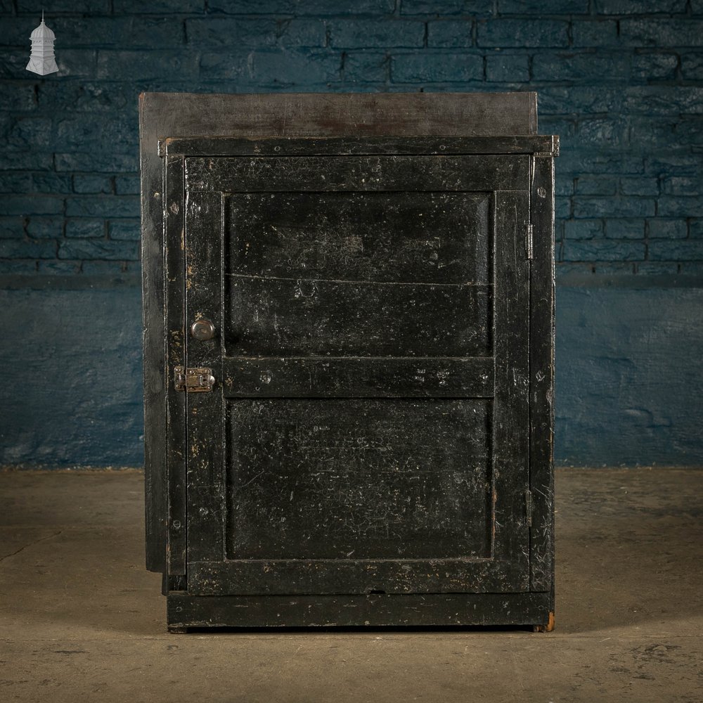 Industrial Wooden Cupboard, Reclaimed From Factory