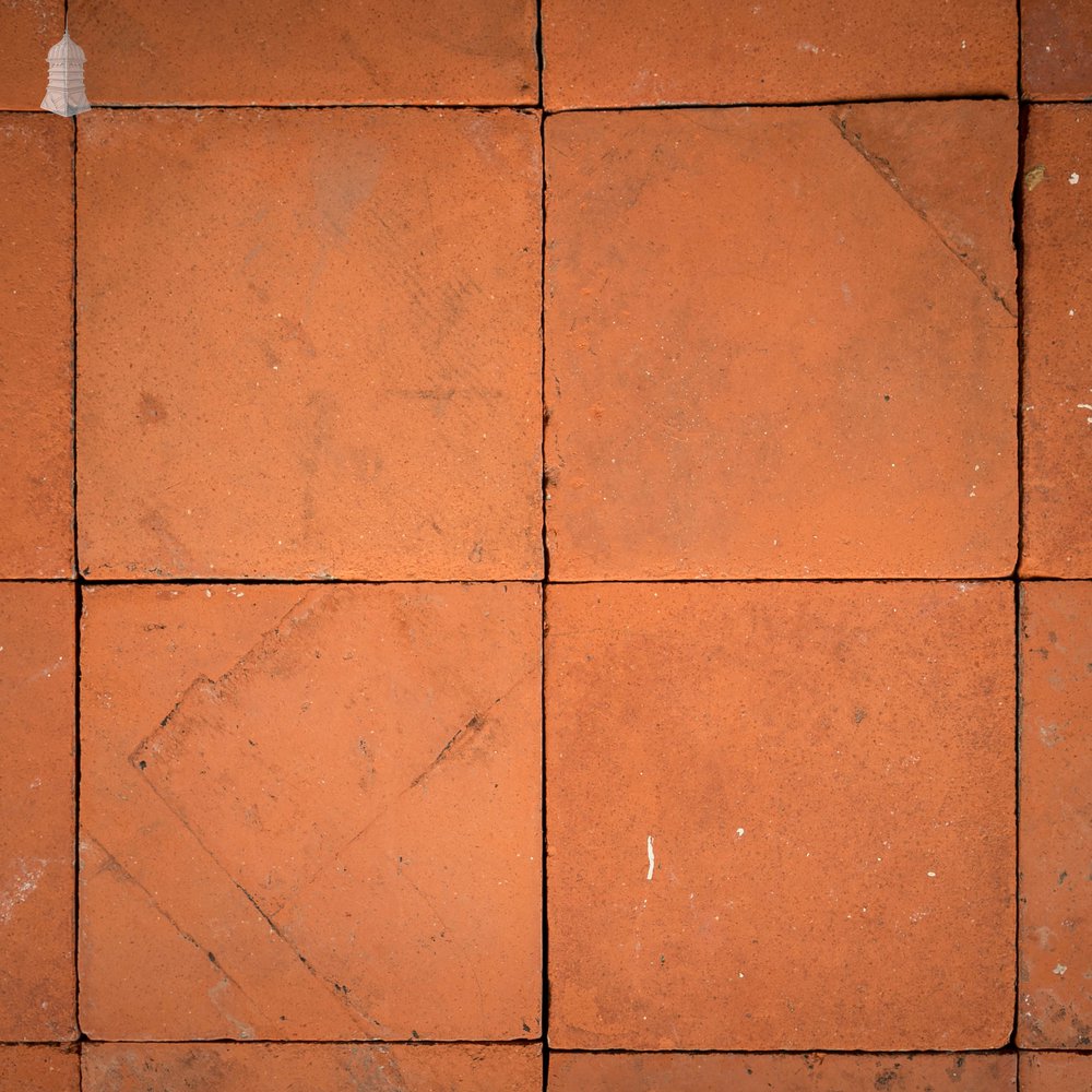 Red Quarry Tiles, 9” x 9” Batch of 190 – 10 Square Metres