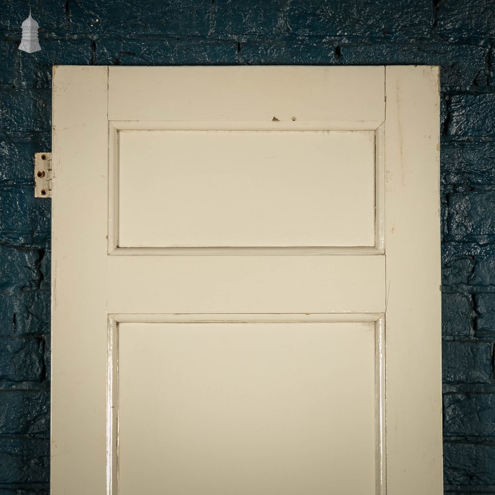 Pine Panelled Door, White Painted 4 Panel Door