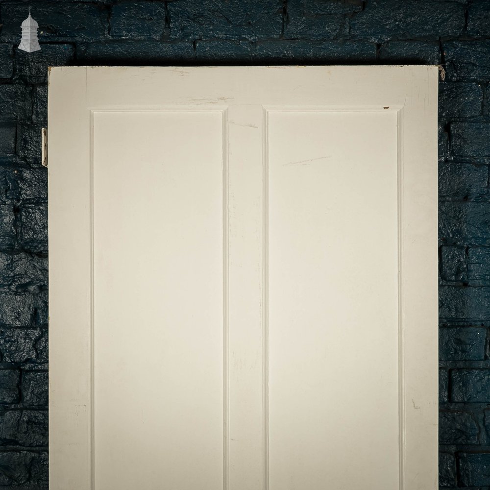 Pine Panelled Door, Moulded 4 Panel, White Painted