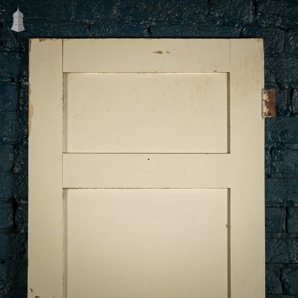 Pine Panelled Door, White Painted 4 Panel Door