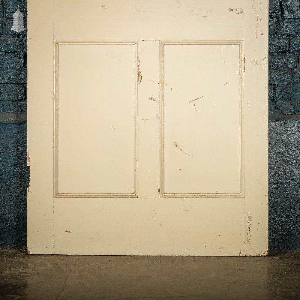 Pine Paneled Door, 4 Raised Panel White Painted