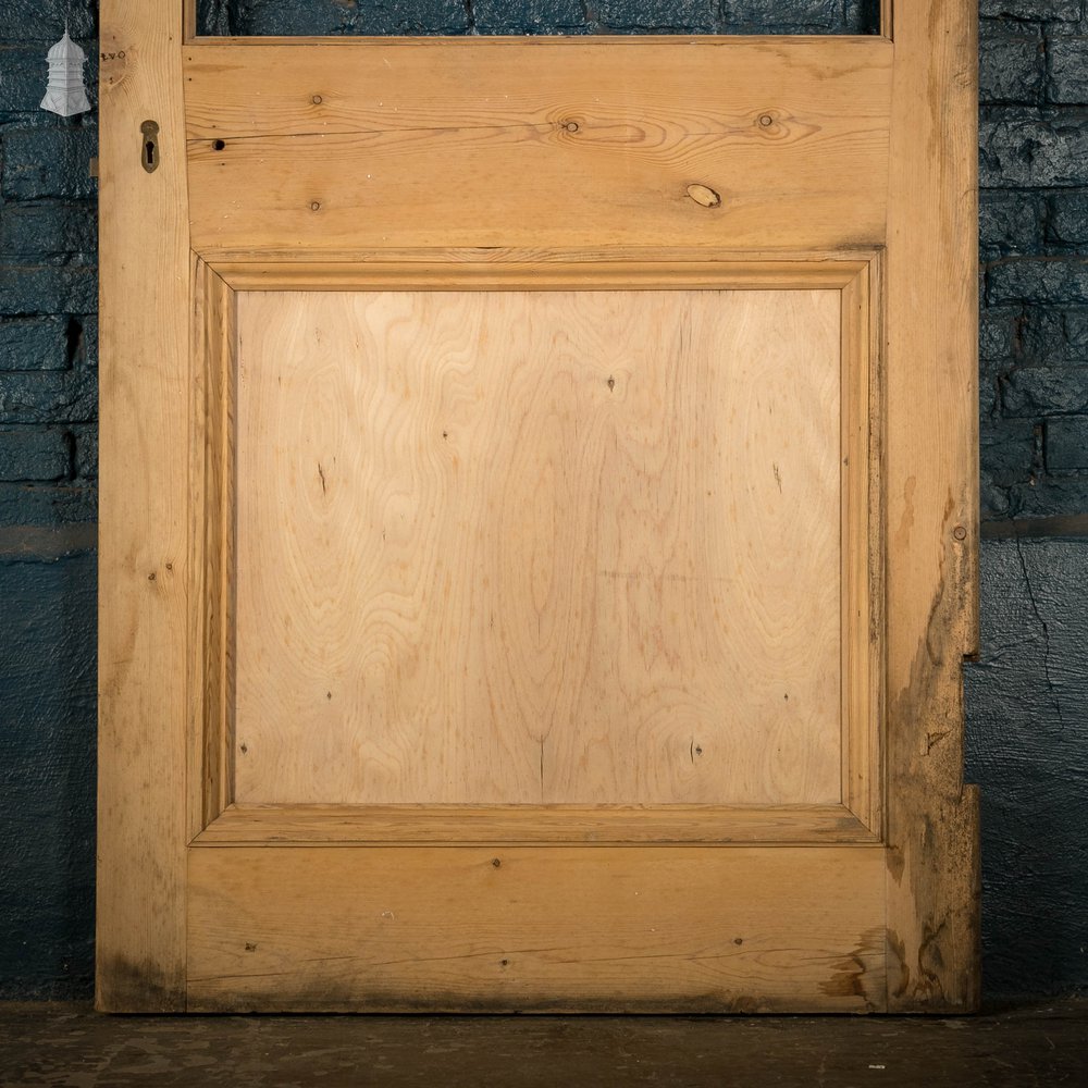 Half Glazed Door, Pine Moulded 2 Panel