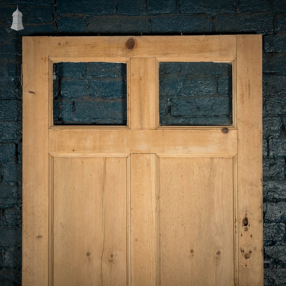 Glazed Panelled Door, Pine 2 over 4 Panel Door