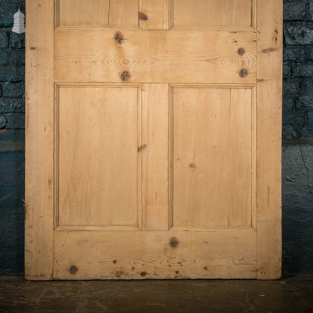 Glazed Panelled Door, Pine 2 over 4 Panel Door