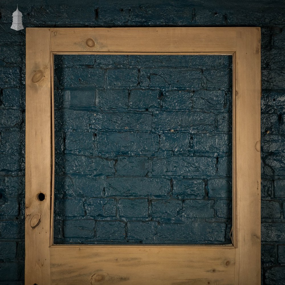 Half Glazed Door, 3 Panel Pine Moulded Panel Door