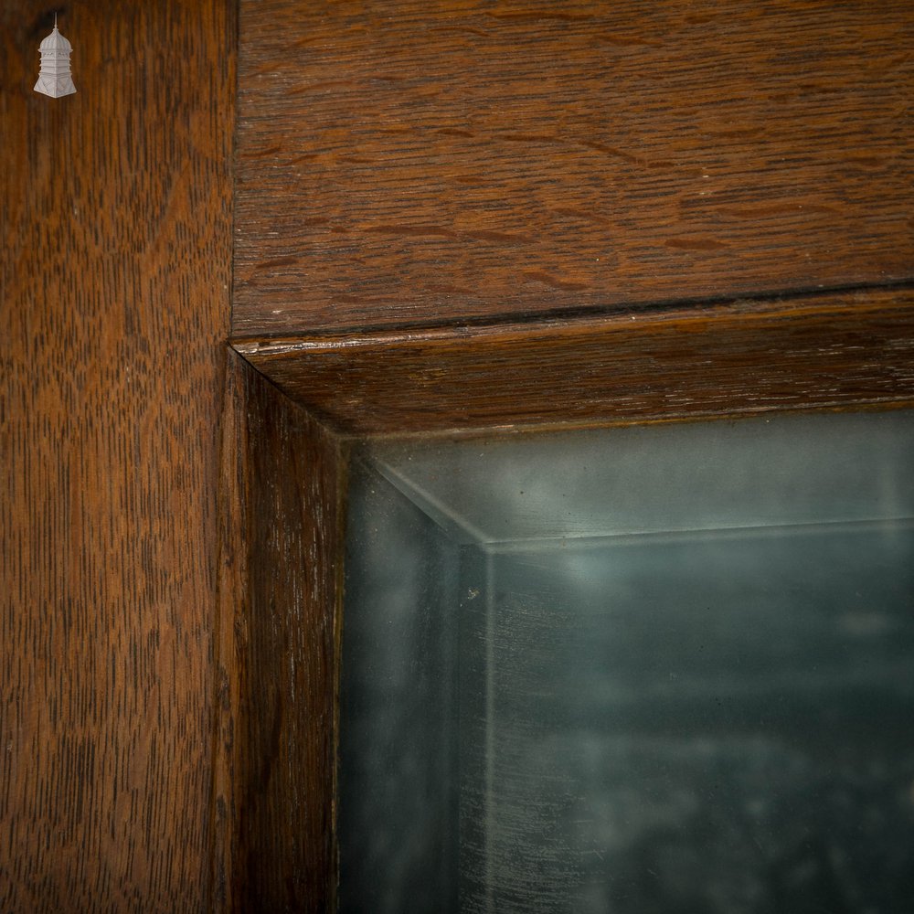 Glazed Oak Door, Dentil Strip Detail and Chamfered Glass
