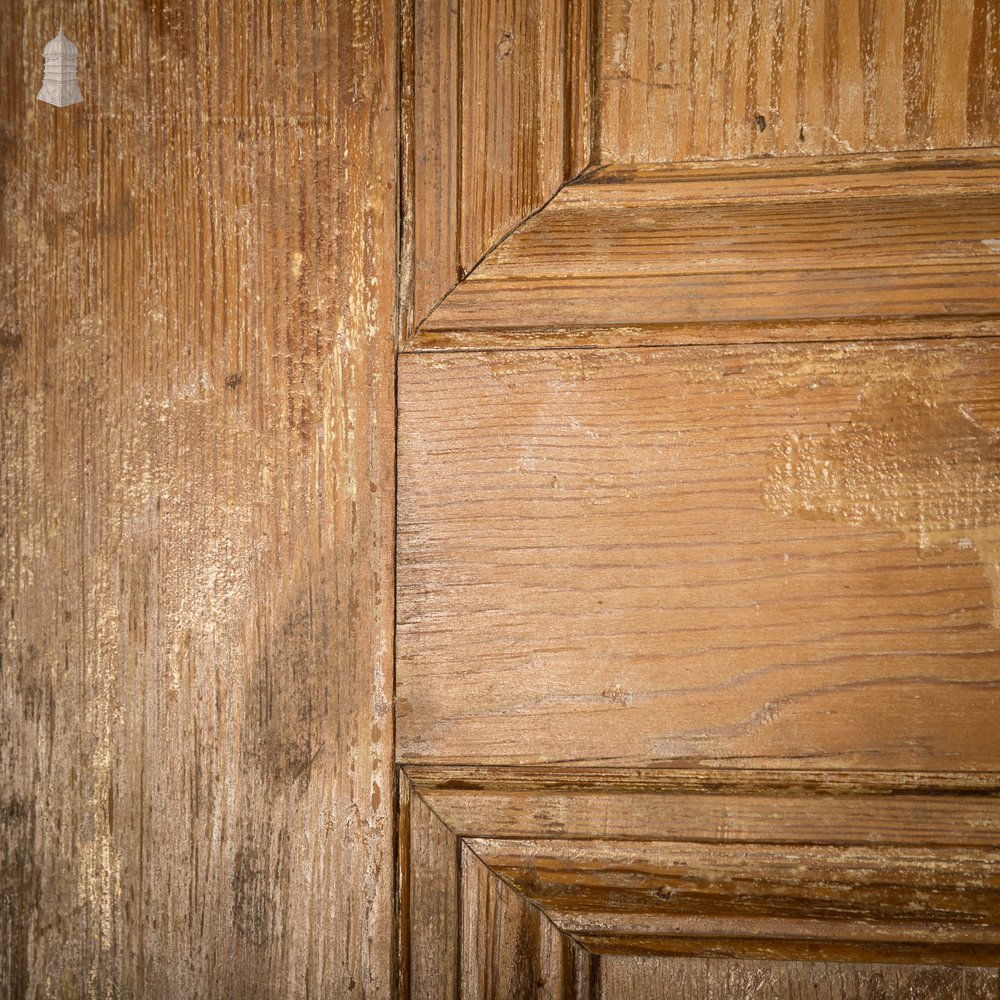 Pitch Pine Panelled Door, Victorian Style, 6 Moulded Panel