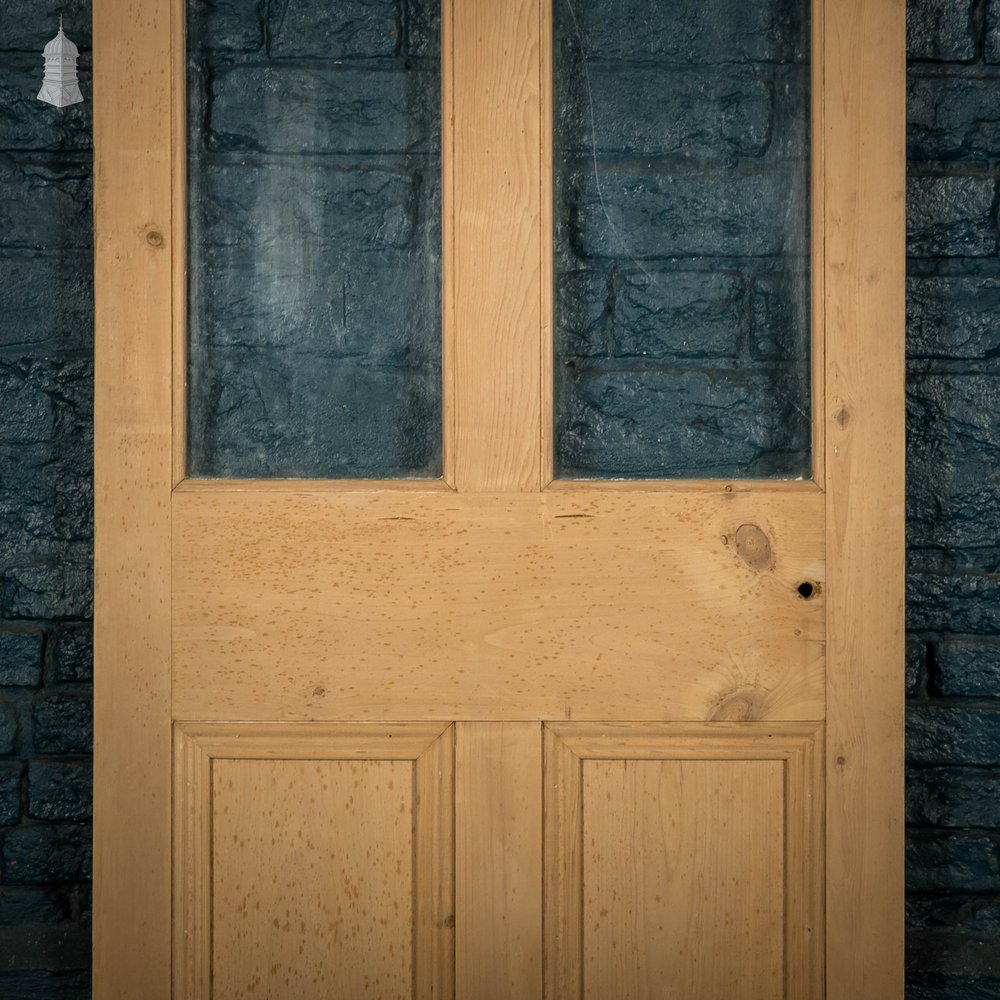 Half Glazed Door, Moulded Pine 4 Panel