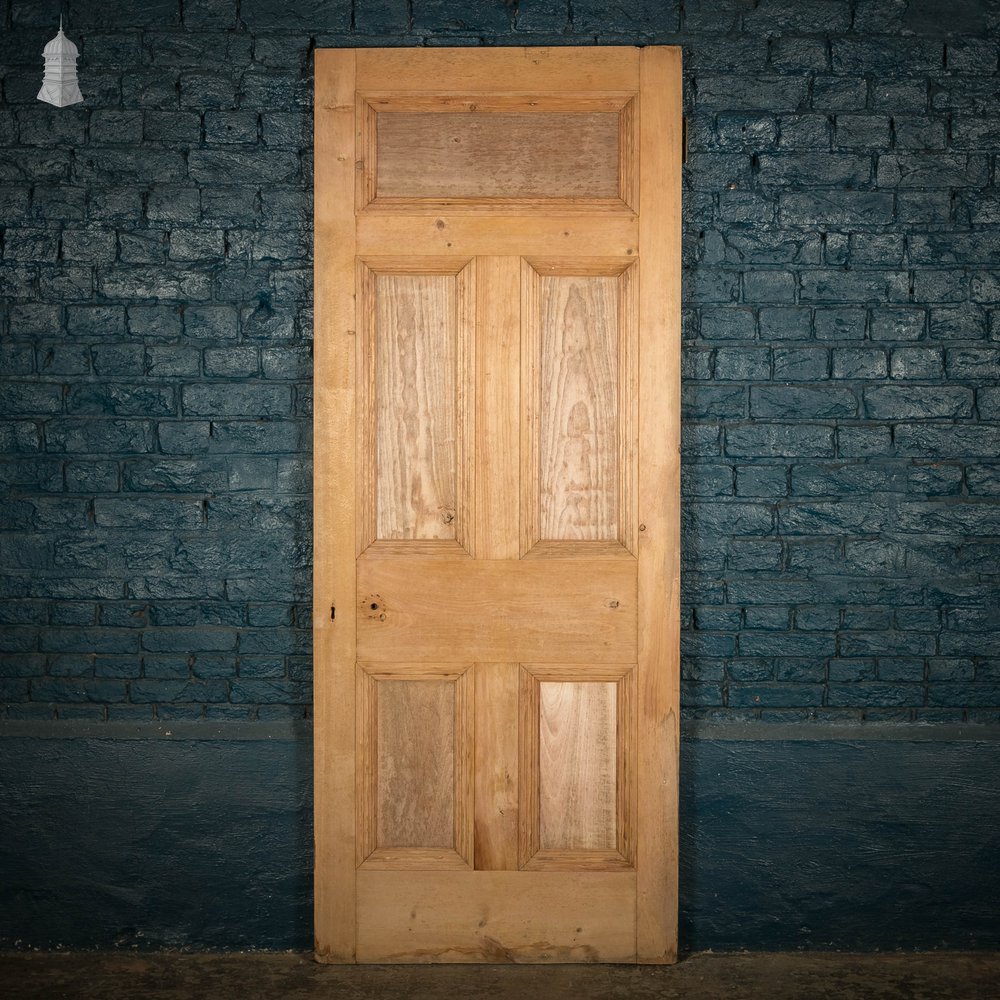 Pine Panelled Door, Victorian Style Moulded 5 Panel