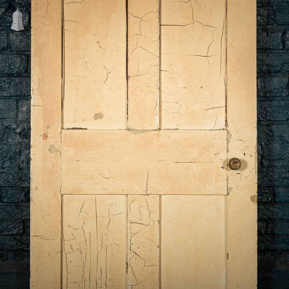 Pine Panelled Door, 4 Panel Cream Painted