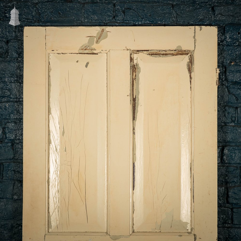 Pine Panelled Door, 4 Panel Cream Painted