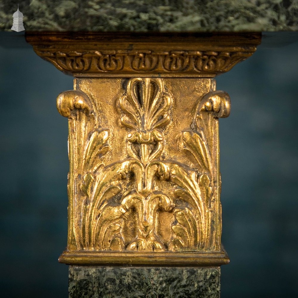 Marble Column Plinth Stand, 19th C French Empire