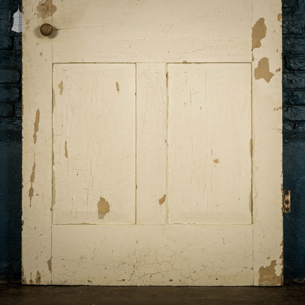 Pine Panelled Door, 4 Raised Panel White Painted