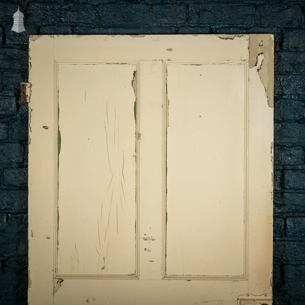 Pine Panelled Door, 4 Raised Panel White Painted