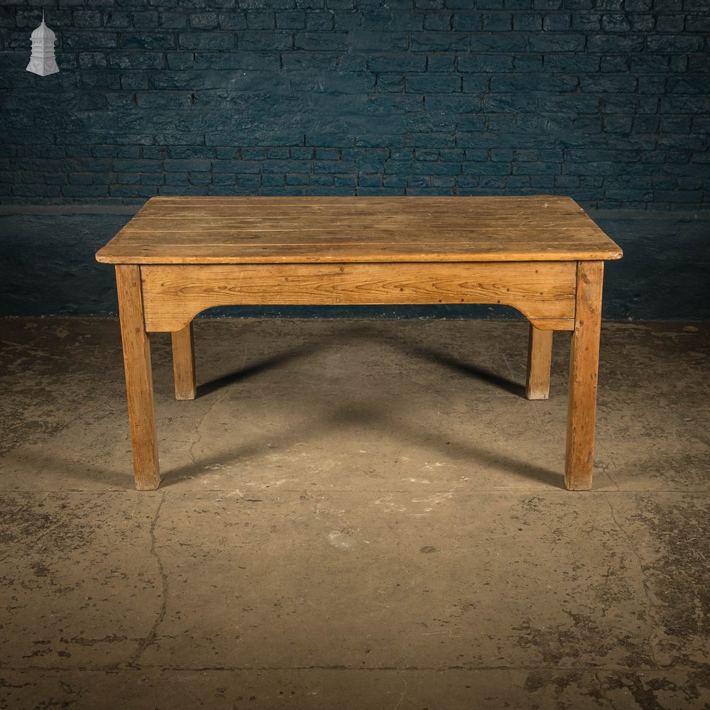 Scullery Kitchen Table, 18th C Pine Farmhouse Dining Table