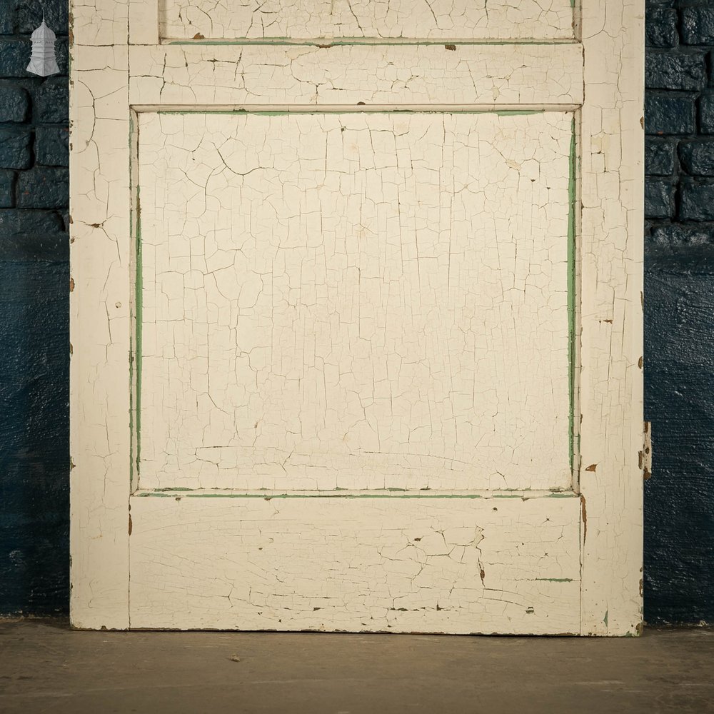 Half Glazed Door, 4 Panel White Painted
