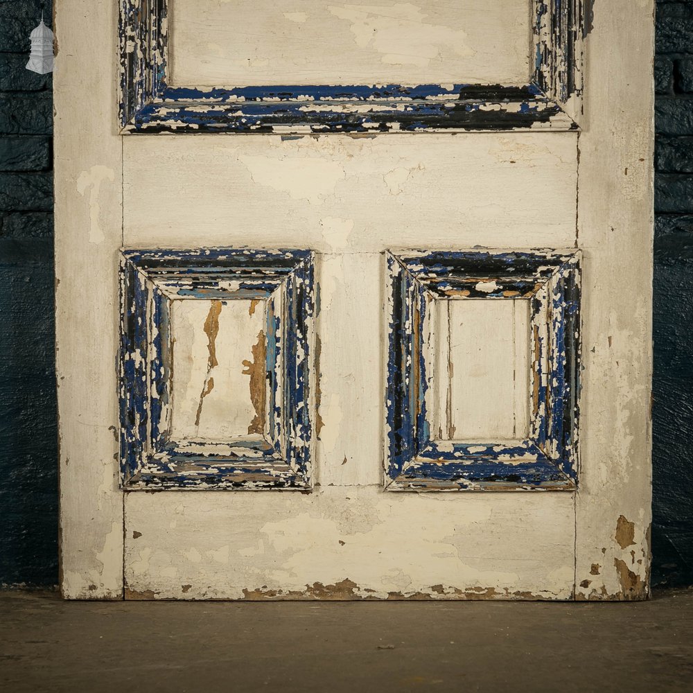 Half Glazed Door, 4 Panel Painted Pine