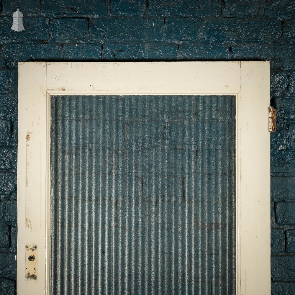 Half Glazed Door, With ‘Reeded’ Style Textured Glazing