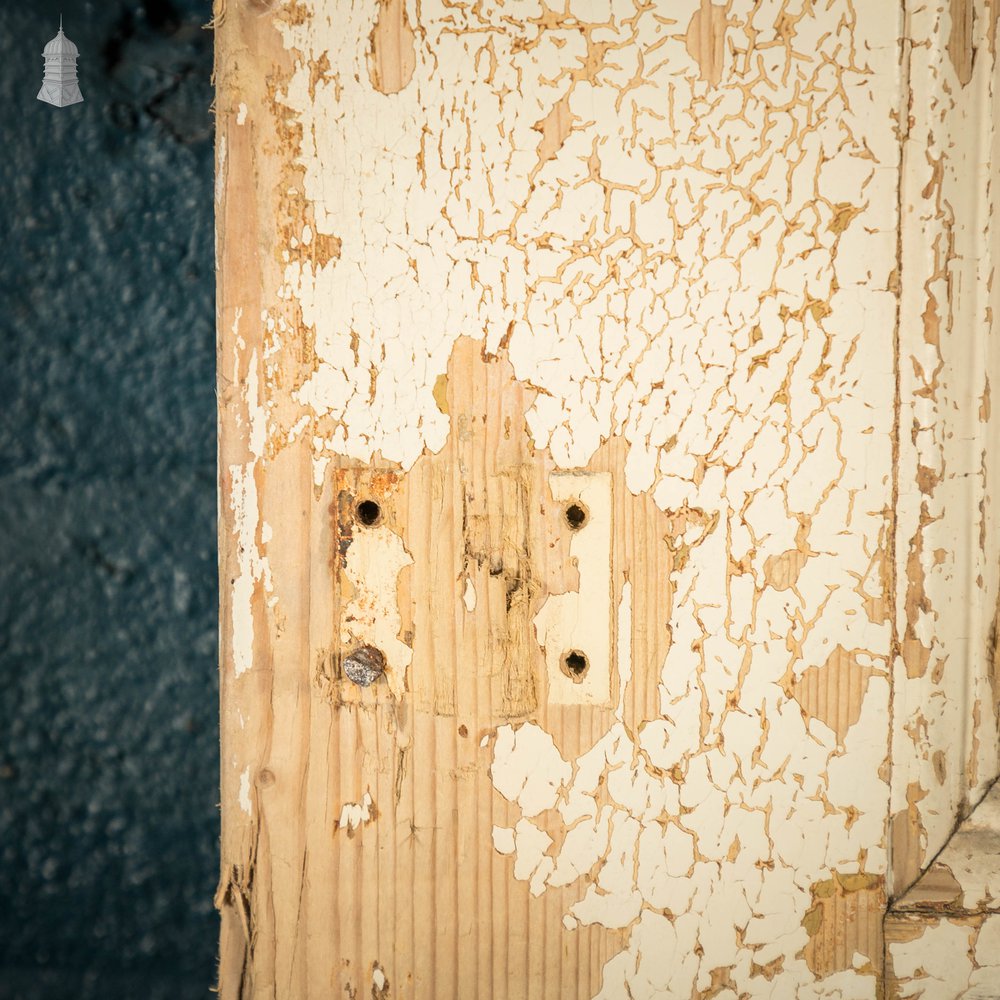 Pine Panelled Door, 4 Panel Distressed Painted Pine